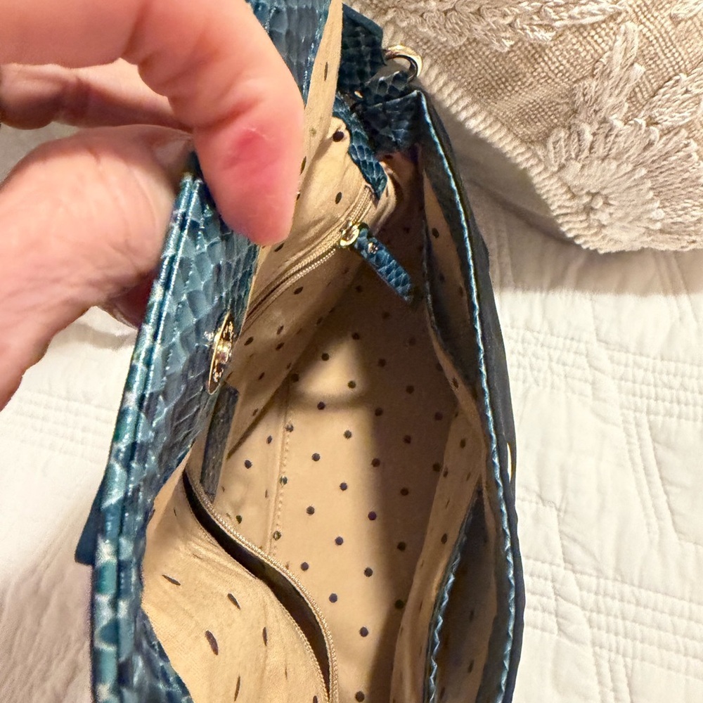 Kate Spade Y2K Black and Teal Mini Shoulder Bag 10x6 - Picture 10 of 11